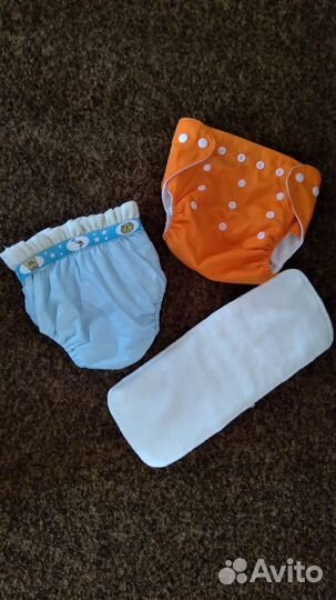 Многоразовые подгузники трусики с вкладышем