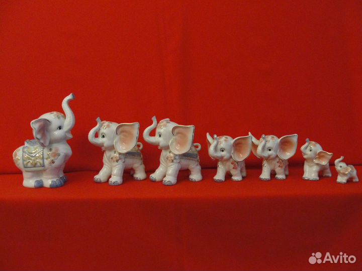 Фарфоровые слоны новые
