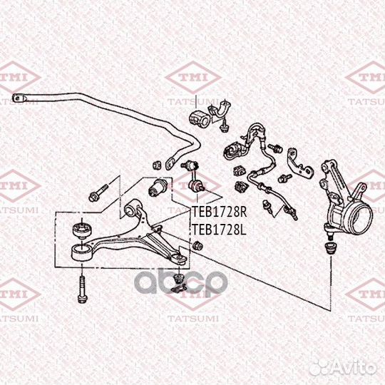 Стойка стабилизатора перед лев TEB1728L