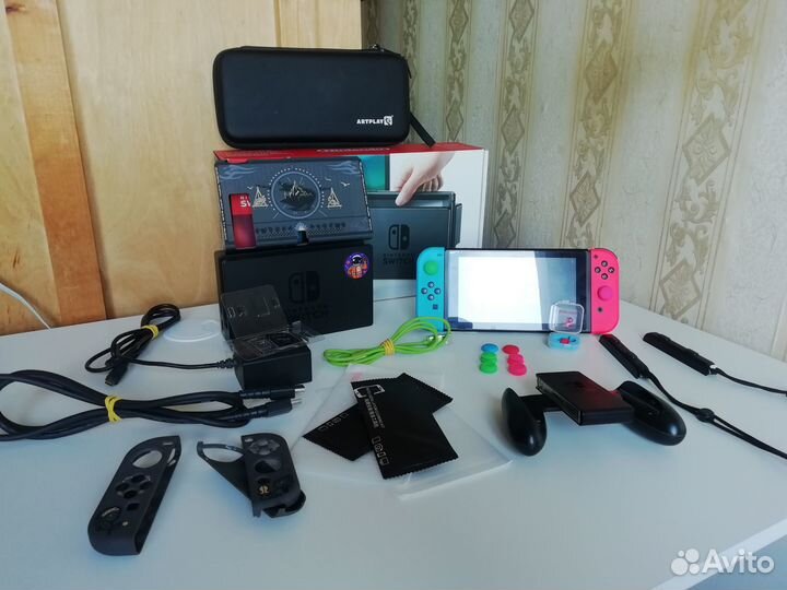 Nintendo Switch 32гб+256гб microSD Rev.1 Прошитая