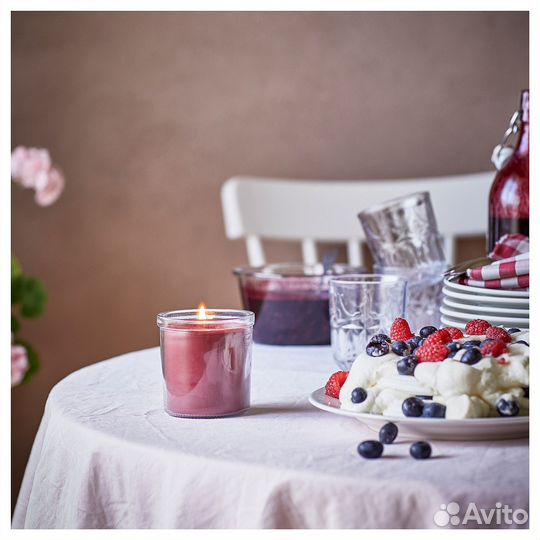 Свеча stortskon IKEA (ягодный джем)