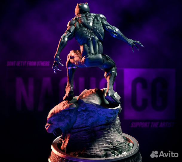 Статуэтка черная пантера