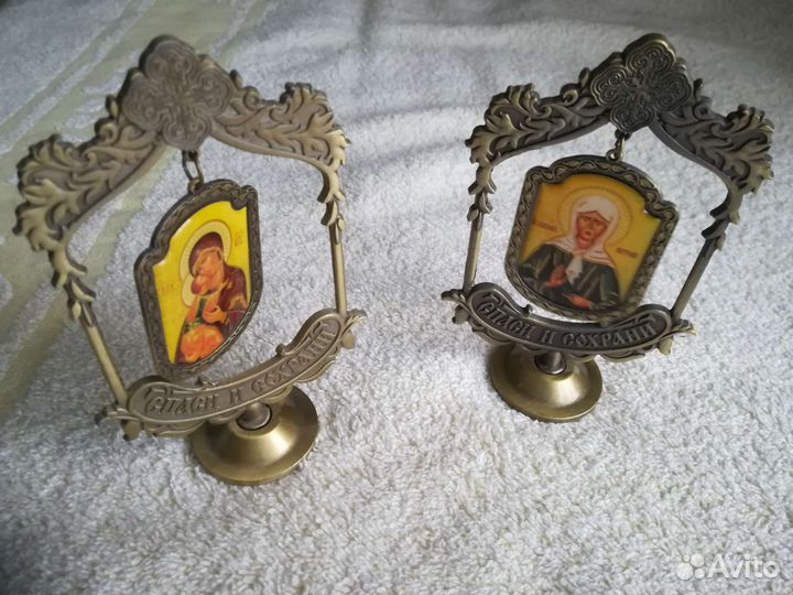 Иконки мини на подставке. Антиквариат