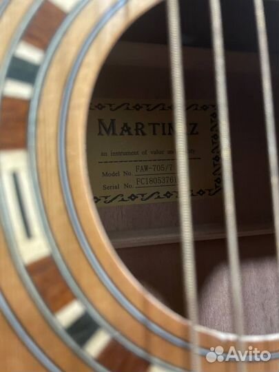 7-струнная акустическая гитара martinez