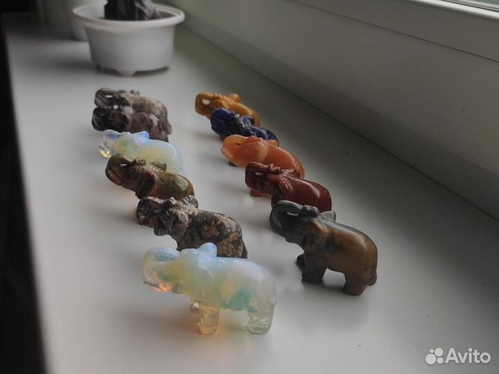 Набор статуэток слонов 11 шт
