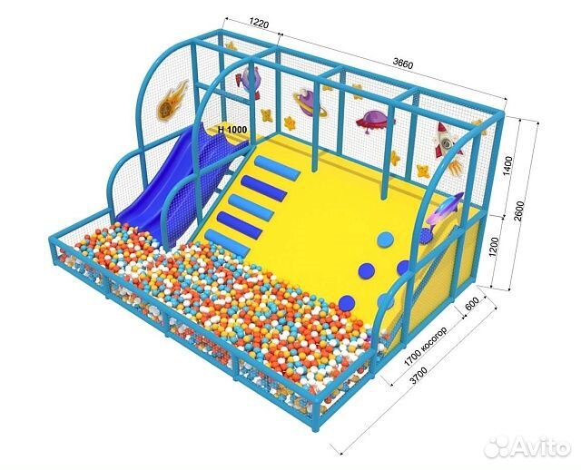Горка с сухим бассейном