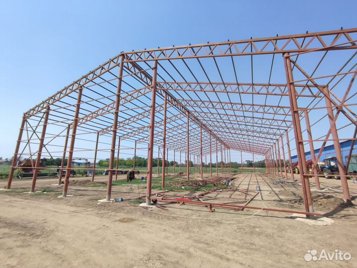 Строительство каркасных и бескаркасных ангаров
