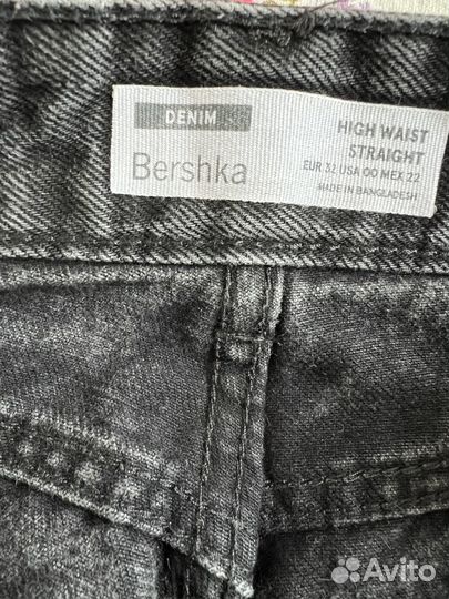 Джинсы черные Bershka Denim