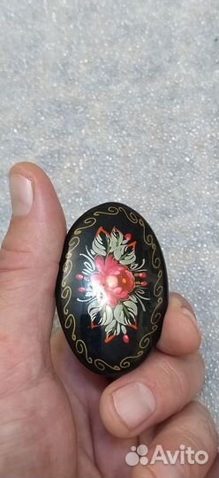 Брошь авторская СССР лак