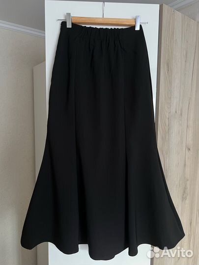 Юбка русалка миди черная (из Японии)