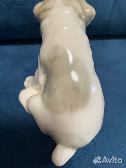 Статуэтка фарфор Конаково щенок СССР