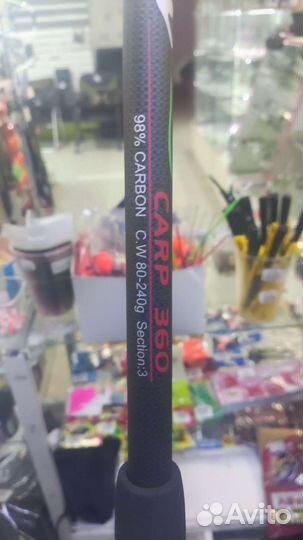 Фидер карповый карбон Osprey 3.6 м 80-240 гр