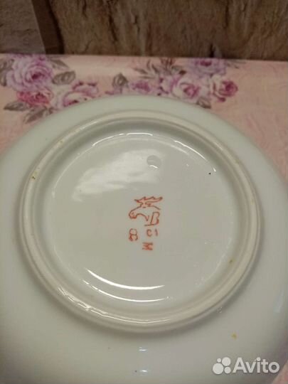 Кофейные чашки + блюдца +молочник дфз