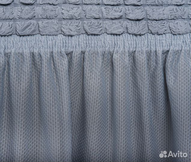 Набор чехлов на стул со спинкой 6 шт, цвет Серый