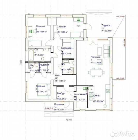 Проект шикарного дома 125м2 + смета