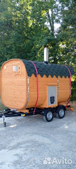 Баня бочка Квадро- Кедр