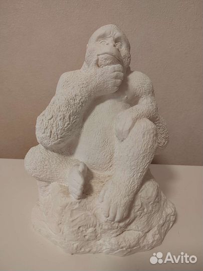 Сувенир обезьяна гипс