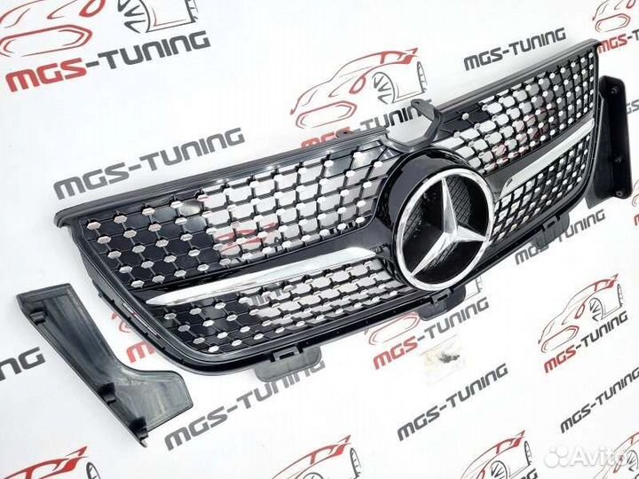 Решётка GL x164 Diamond Black 9-12 не для AMG рест