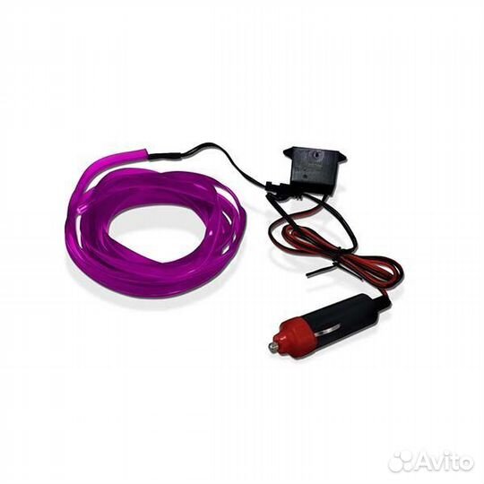 Неоновая нить для подсветки салона автомобиля