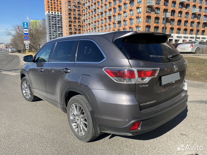 Toyota Highlander 3.5 AT, 2015, 102 000 км