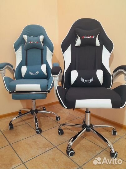 Кресло игровое текстиль новое