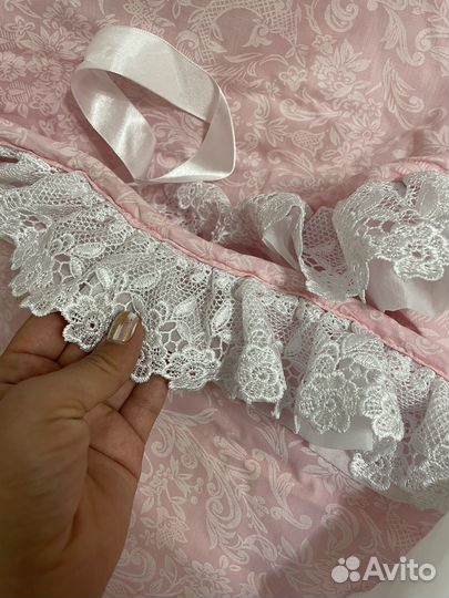 Конверт на выписку для девочки демисезонный