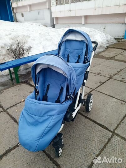 Коляска для двойни 2 в 1