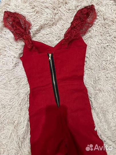 Комбинезон женский красный