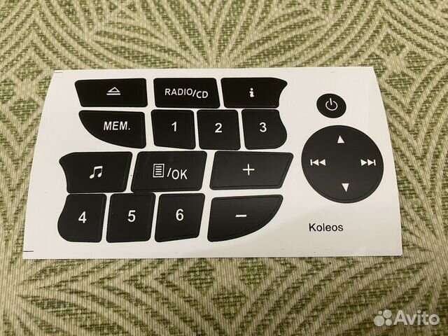 Кнопка кнопки магнитолы Renault koleos