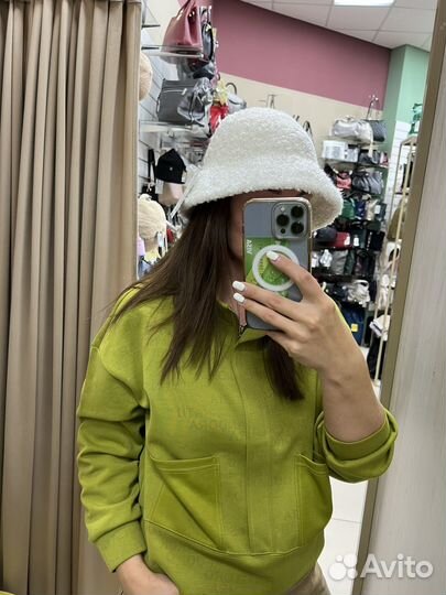 Панама меховая женская