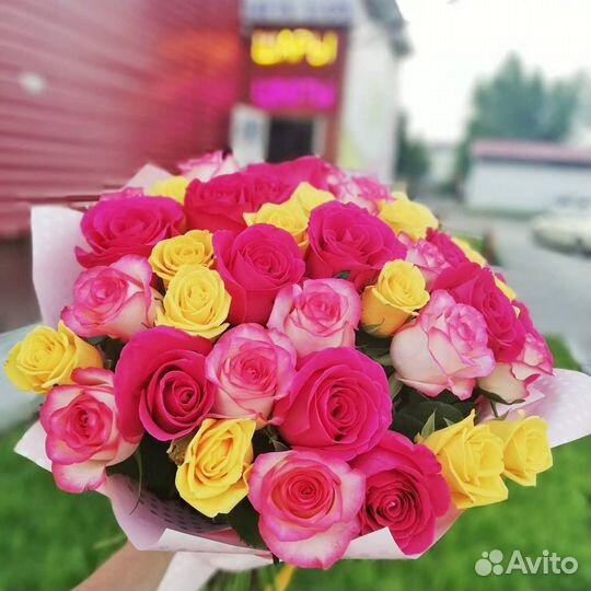 Цветы, 51 роза