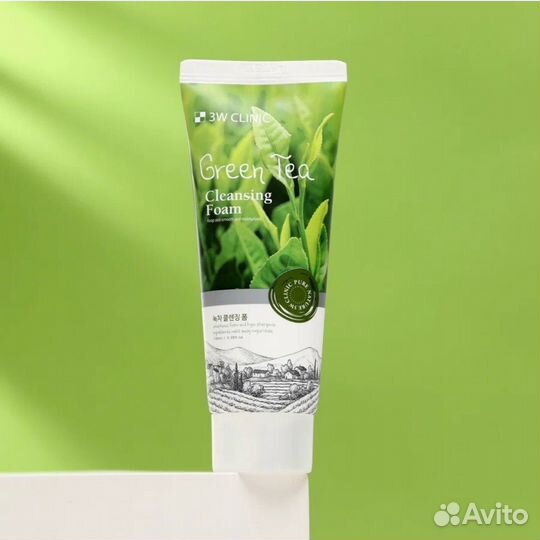 Пенка для умывания с экстрактом зеленого чая