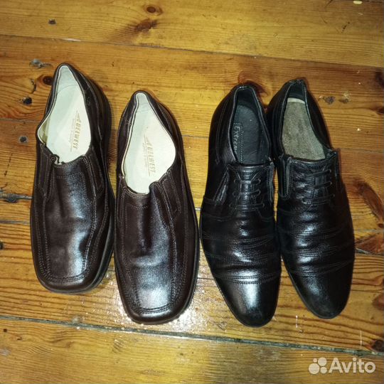 Мужские кожаные полуботинки