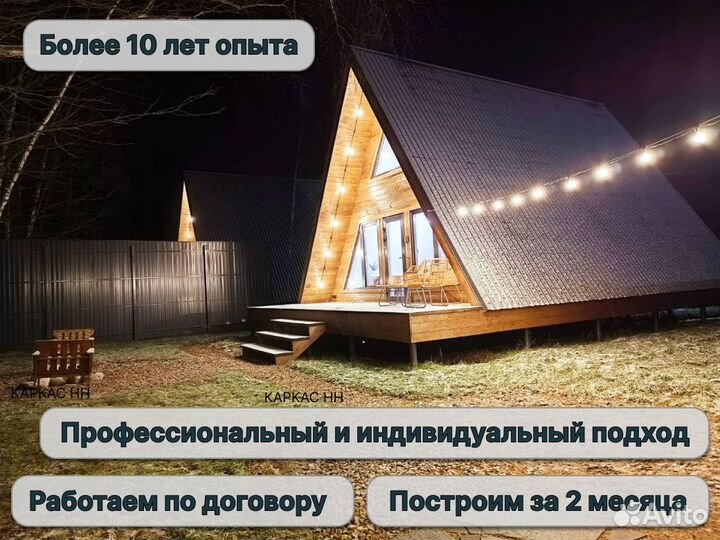 Строительство каркасного дома A-Frame (А-Фрейм)