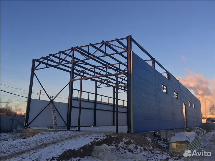 Быстровозводимый склад ангар