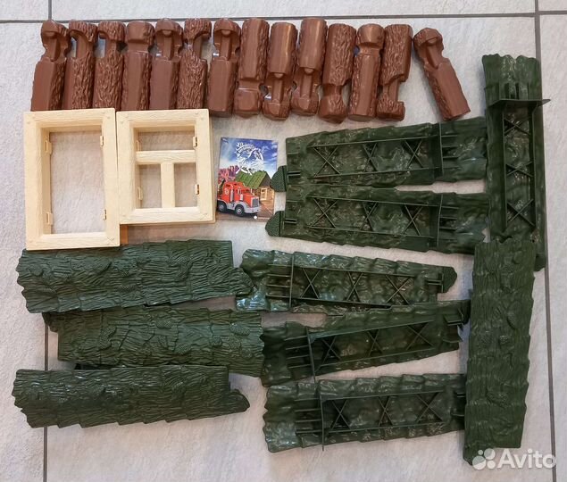 Лесовоз+аксессуары для пластилина+коляски