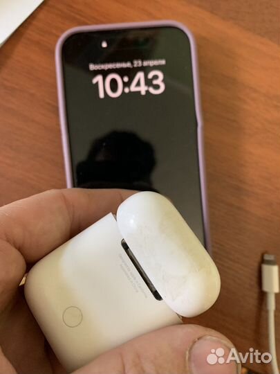 Кейс наушники apple airpods 2 оригенал