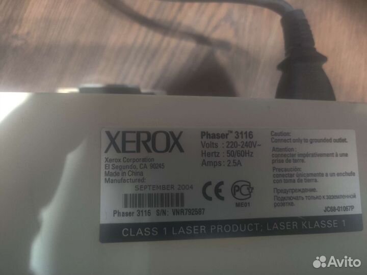 Принтер Xerox phaser 3116