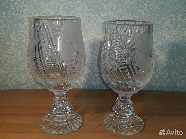 Хрустальные кубки. Винтаж
