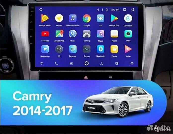 Штатная магнитола camry 50