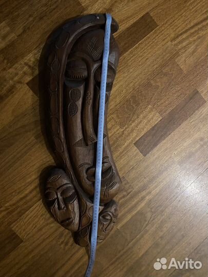 Африканская маска красное дерево