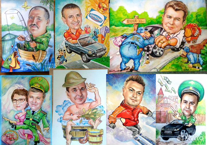 Портреты и шаржи