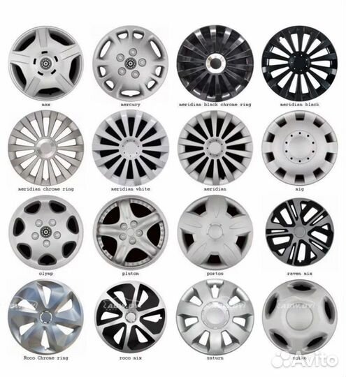 Колпаки на колеса автомобиля