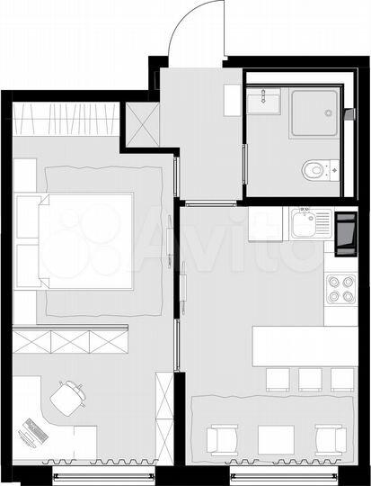 1-к. квартира, 38,2 м², 25/28 эт.