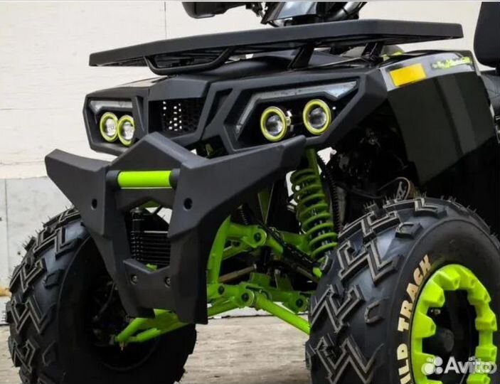 Квадроцикл Motoland Wild Track 200 LUX черн. зел