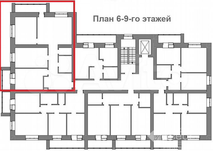 3-к. квартира, 105,5 м², 6/9 эт.