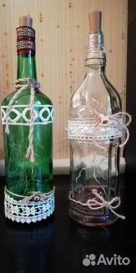 Бутылки декоративные светодиодные