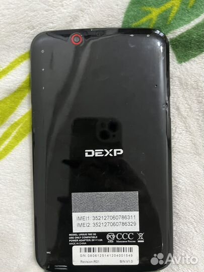 Планшет dexp ursus 7m2 3g