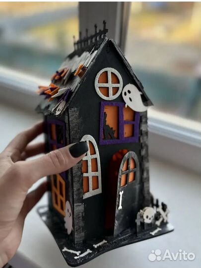Домик декор ночник хеллоуин