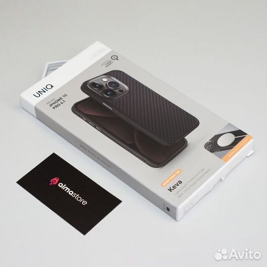 Чехол Uniq iPhone 15 Pro keva Kevlar MagSafe